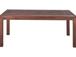 Set da pranzo da giardino con panche 6 posti TUSCANIA Legno d'eucalipto Marrone scuro