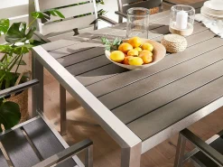 Set da pranzo da giardino 6 posti VERNIO Grigio