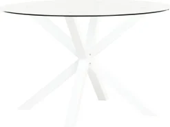 Set da pranzo da giardino 4 posti MALETTO/BUSSETO Metallo Bianco