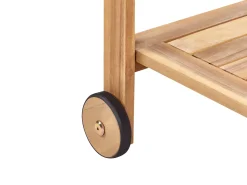 Set da pranzo da giardino con carrello 8 posti SASSARI II Legno di acacia certificato Marrone chiaro