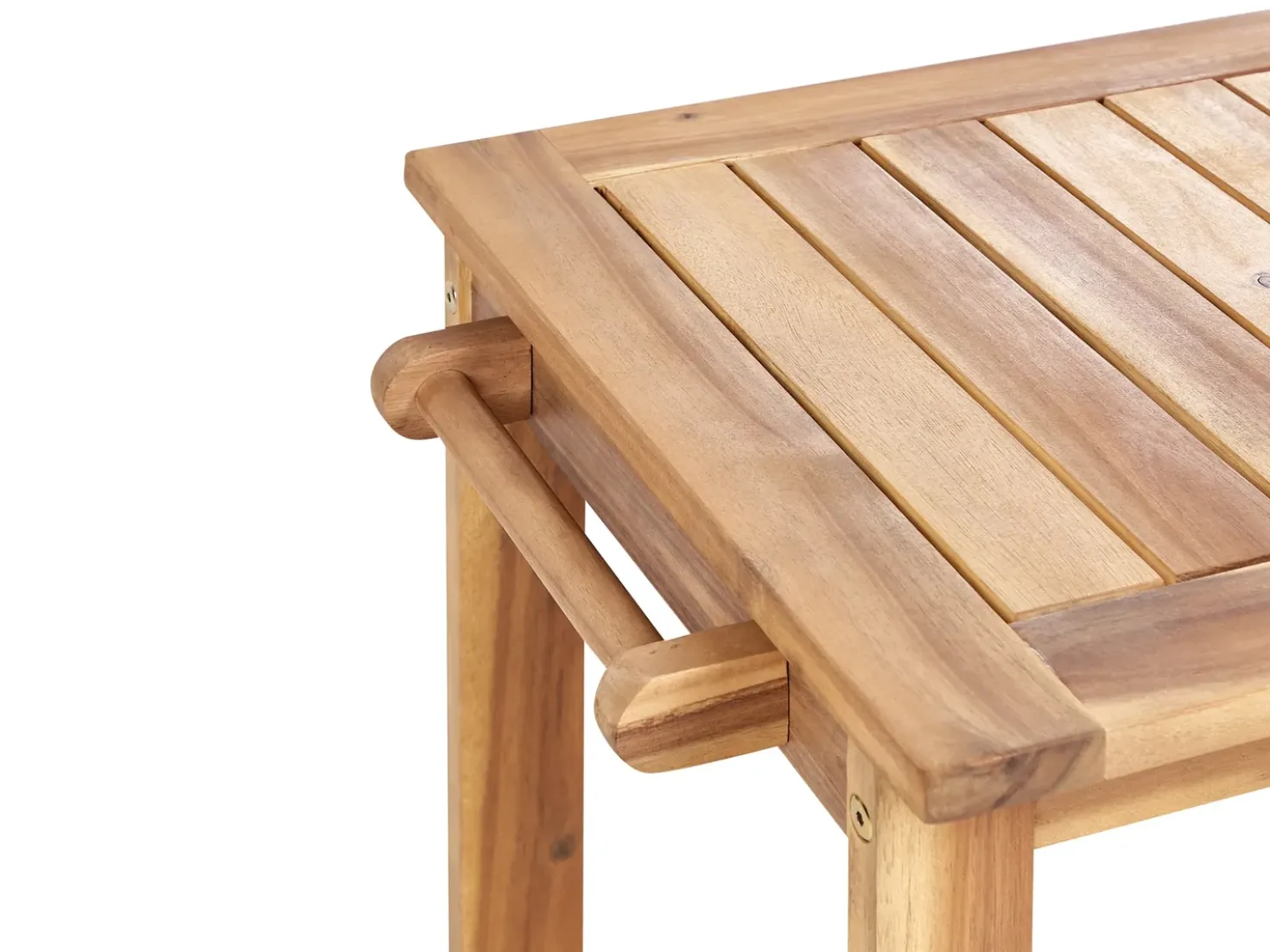 Set da pranzo da giardino con carrello 8 posti SASSARI II Legno di acacia certificato Marrone chiaro