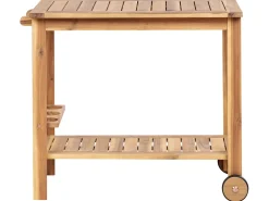Set da pranzo da giardino con carrello 8 posti SASSARI II Legno di acacia certificato Marrone chiaro