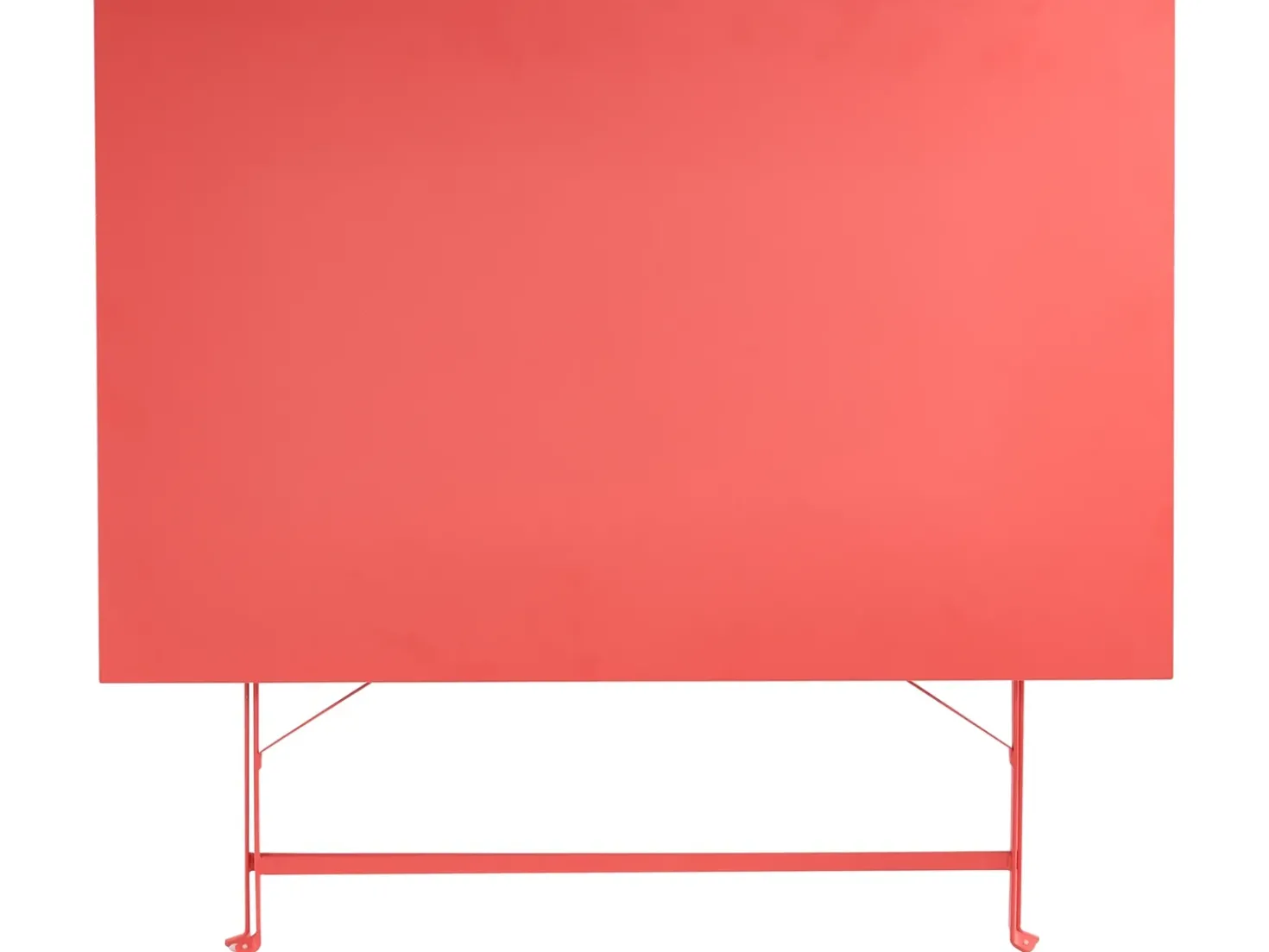 Set da pranzo da giardino 4 posti FIORI Metallo Rosso