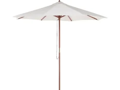 Set da pranzo da giardino 6 posti MAUI II con Ombrellone (12 opzioni) Legno d'acacia Marrone chiaro