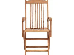 Set da pranzo da giardino 6 posti MAUI II con Ombrellone (12 opzioni) Legno d'acacia Marrone chiaro