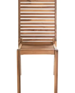 Set da pranzo da giardino 4 posti OMBRIANO Legno di acacia certificato Marrone chiaro