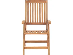 Set da pranzo da giardino 6 posti JAVA con cuscini Legno d'acacia Tortora