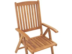 Set da pranzo da giardino 6 posti JAVA con cuscini Legno d'acacia Grigio grafite