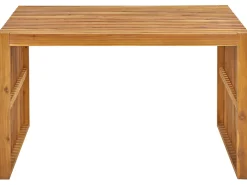 Set da pranzo da giardino con panche 4 posti BELLANO Legno d'acacia Marrone