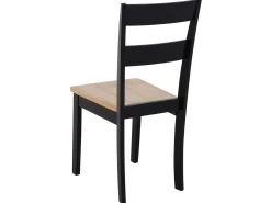 Set da pranzo GEORGIA Legno Marrone/Nero 6 posti