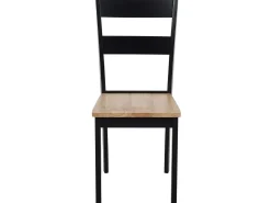 Set da pranzo GEORGIA Legno Marrone/Nero 6 posti