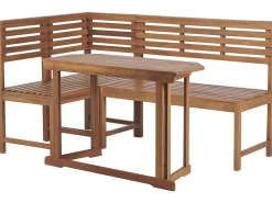 Set da pranzo per balcone 4 posti TREIA Legno d'acacia Marrone