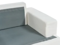 Set da salotto 5 posti ALLA Bouclé Bianco sporco