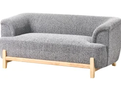 Set da salotto 5 posti ALNOR Tessuto Grigio scuro