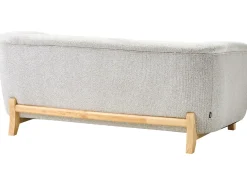 Set da salotto 5 posti ALNOR Tessuto Grigio chiaro