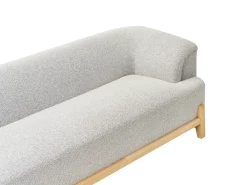 Set da salotto 5 posti ALNOR Tessuto Grigio chiaro