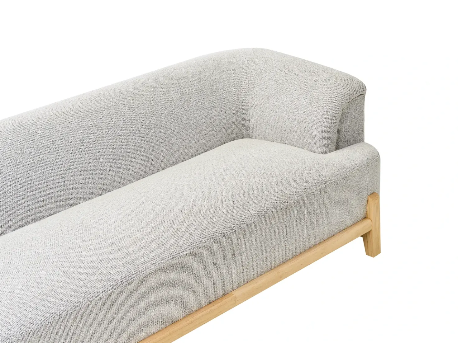 Set da salotto 5 posti ALNOR Tessuto Grigio chiaro