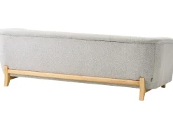 Set da salotto 5 posti ALNOR Tessuto Grigio chiaro