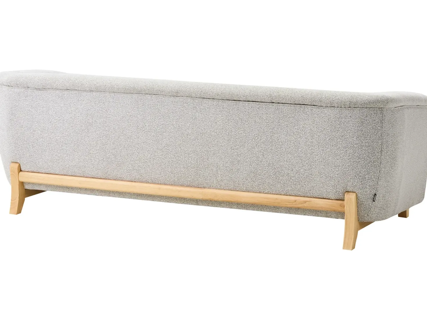 Set da salotto 5 posti ALNOR Tessuto Grigio chiaro