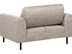 Set da salotto 4 posti ASKIM Tessuto Grigio chiaro