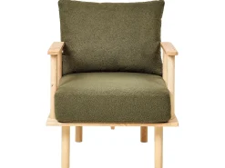 Set da salotto 3 posti ASKER Bouclé Verde scuro
