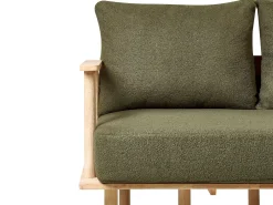 Set da salotto 3 posti ASKER Bouclé Verde scuro