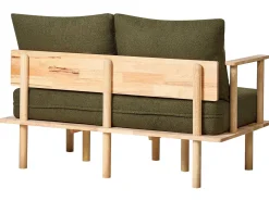 Set da salotto 3 posti ASKER Bouclé Verde scuro