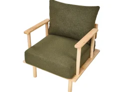 Set da salotto 3 posti ASKER Bouclé Verde scuro