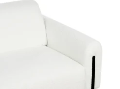 Set da salotto 4 posti ASKIM Bouclé Bianco