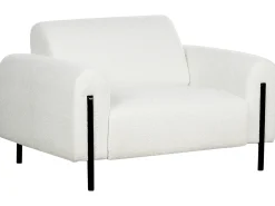 Set da salotto 4 posti ASKIM Bouclé Bianco