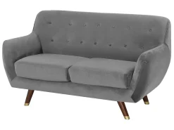 Set da salotto 6 posti BODO Velluto Grigio