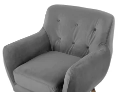 Set da salotto 6 posti BODO Velluto Grigio