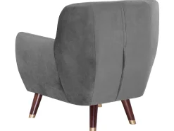 Set da salotto 6 posti BODO Velluto Grigio