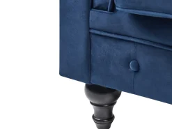 Set da salotto 4 posti CHESTERFIELD Velluto Blu marino
