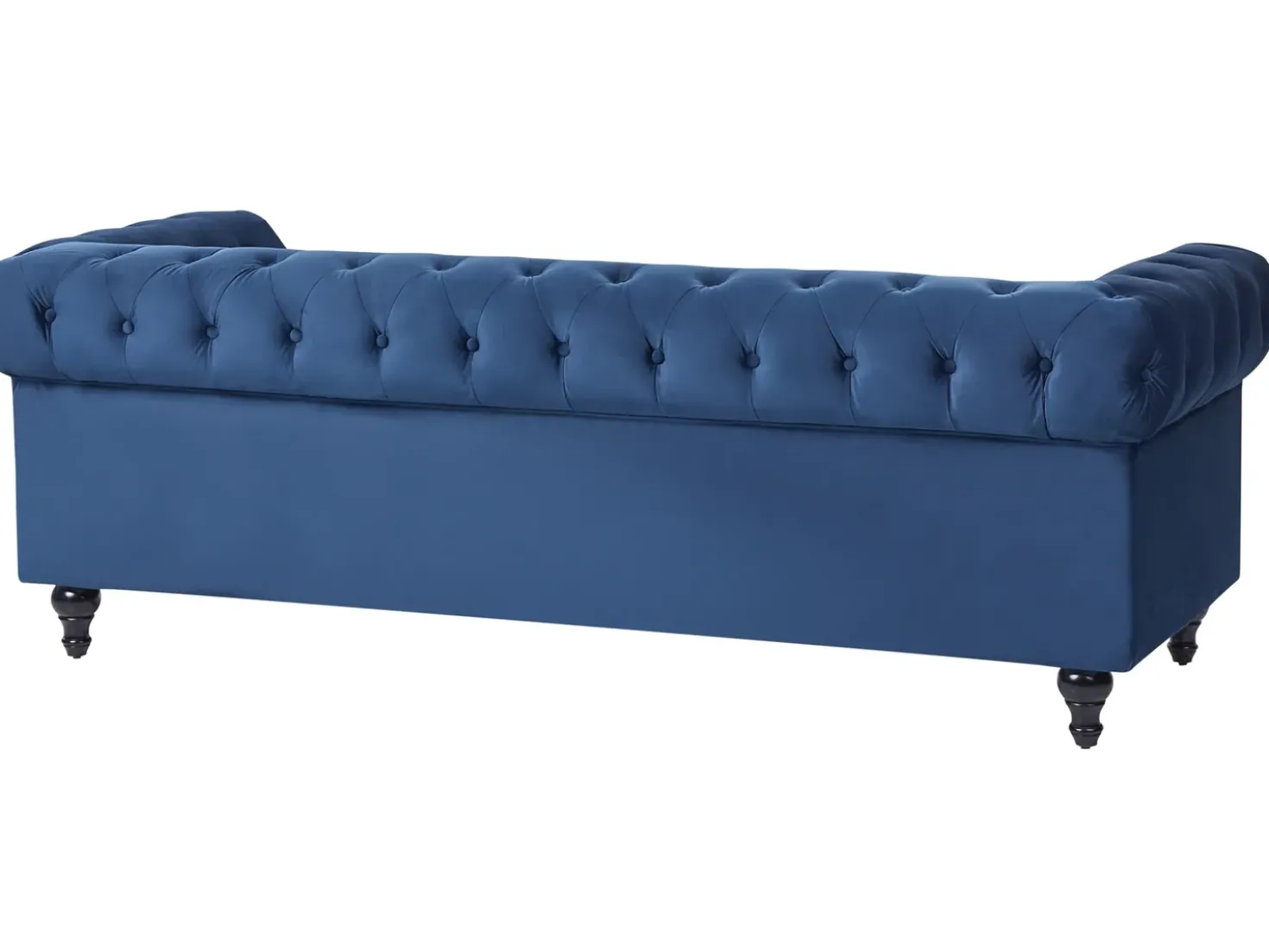 Set da salotto 4 posti CHESTERFIELD Velluto Blu marino