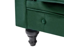Set da salotto 4 posti CHESTERFIELD Velluto Verde smeraldo