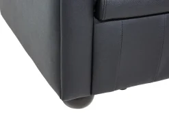 Set da salotto 4 posti CHESTERFIELD Pelle naturale Nero