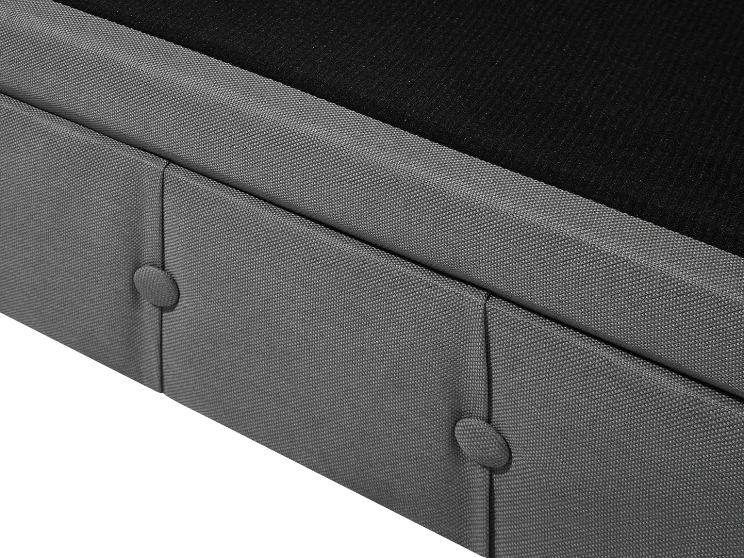 Set da salotto 4 posti CHESTERFIELD Tessuto Grigio chiaro