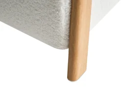 Set da salotto 3 posti EDLAND Bouclé Bianco con Panca