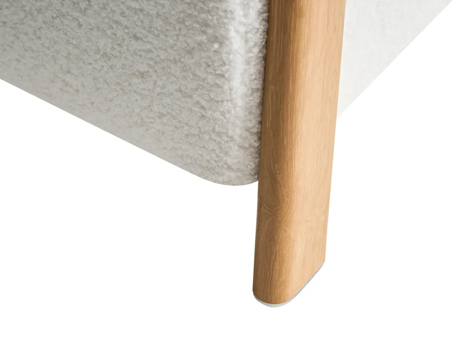 Set da salotto 3 posti EDLAND Bouclé Bianco con Panca