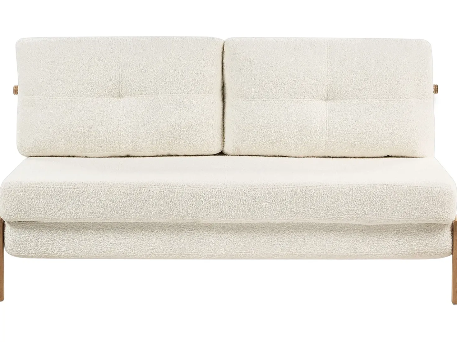 Set da salotto 3 posti EDLAND Bouclé Bianco con Panca