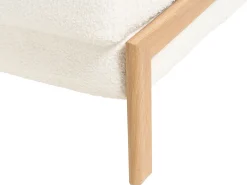 Set da salotto 3 posti EDLAND Bouclé Bianco con Panca