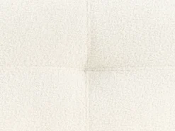 Set da salotto 3 posti EDLAND Bouclé Bianco con Pouf