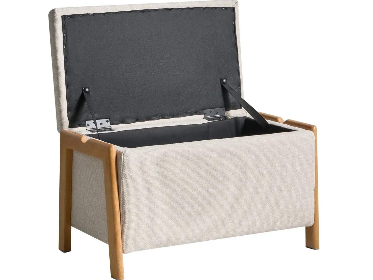 Set da salotto 3 posti EDLAND Tessuto Beige chiaro con Panca