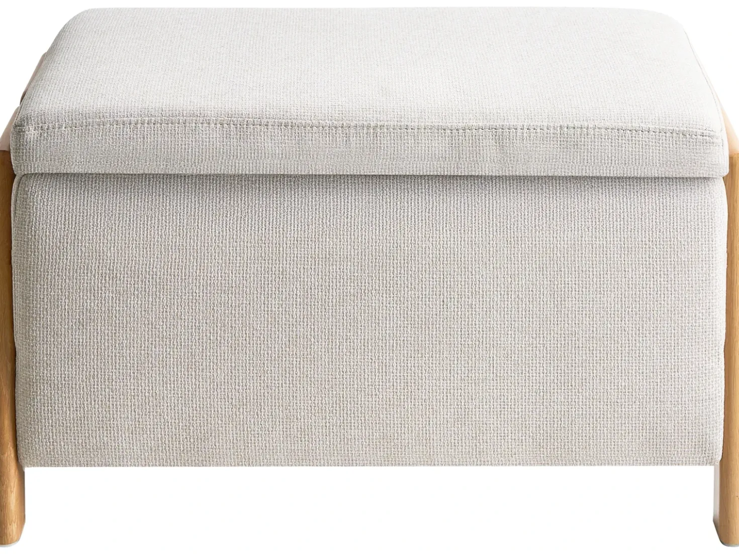 Set da salotto 3 posti EDLAND Tessuto Beige chiaro con Panca