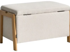 Set da salotto 3 posti EDLAND Tessuto Beige chiaro con Panca