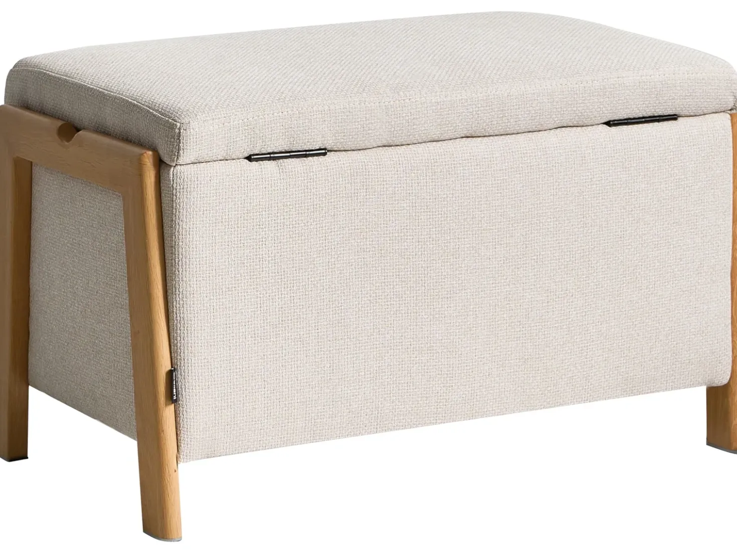 Set da salotto 3 posti EDLAND Tessuto Beige chiaro con Panca
