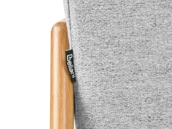 Set da salotto 3 posti EDLAND Tessuto Grigio chiaro con Panca