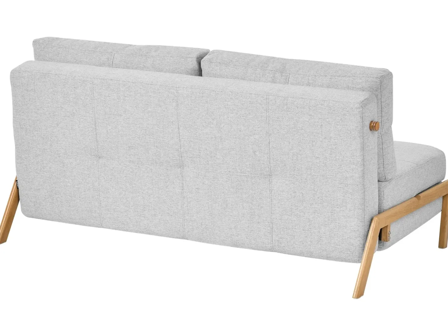 Set da salotto 3 posti EDLAND Tessuto Grigio chiaro con Panca