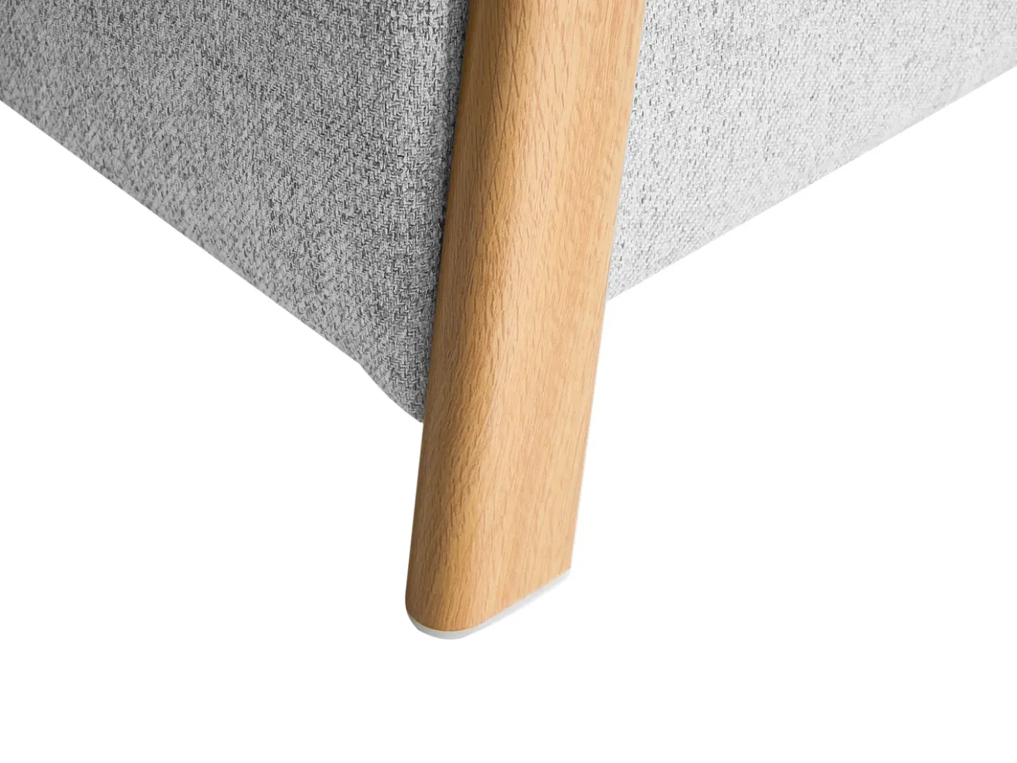 Set da salotto 3 posti EDLAND Tessuto Grigio chiaro con Panca